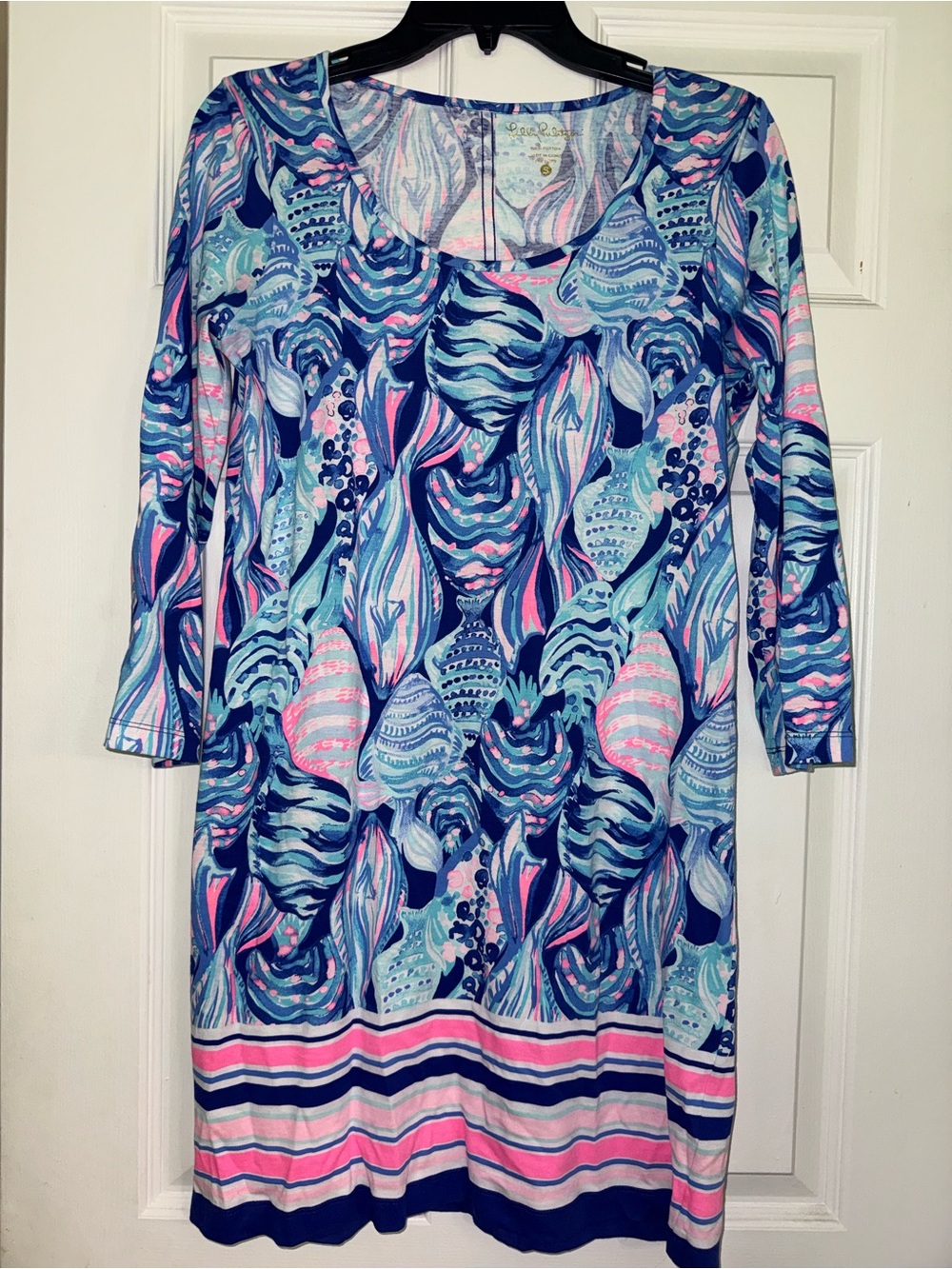 Lilly Pulitzer Seashell Print Dress - Blue Pink